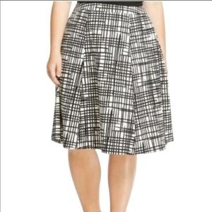 Ava&Viv for Target Black and White A-line Skirt 22W
